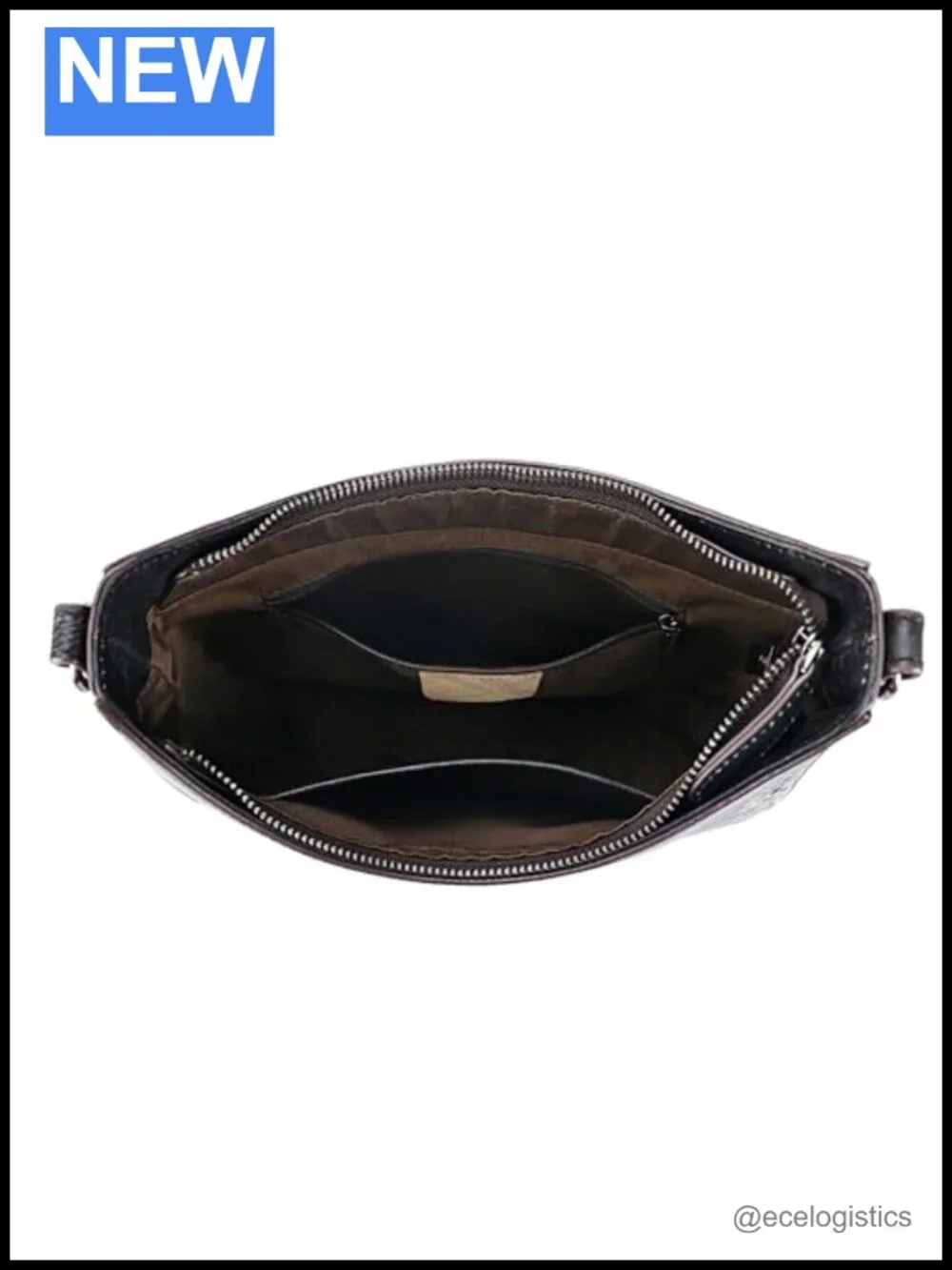 Genuine Leather Satchel Handbag Crossbody Shoulder Bag Vintage Embossed